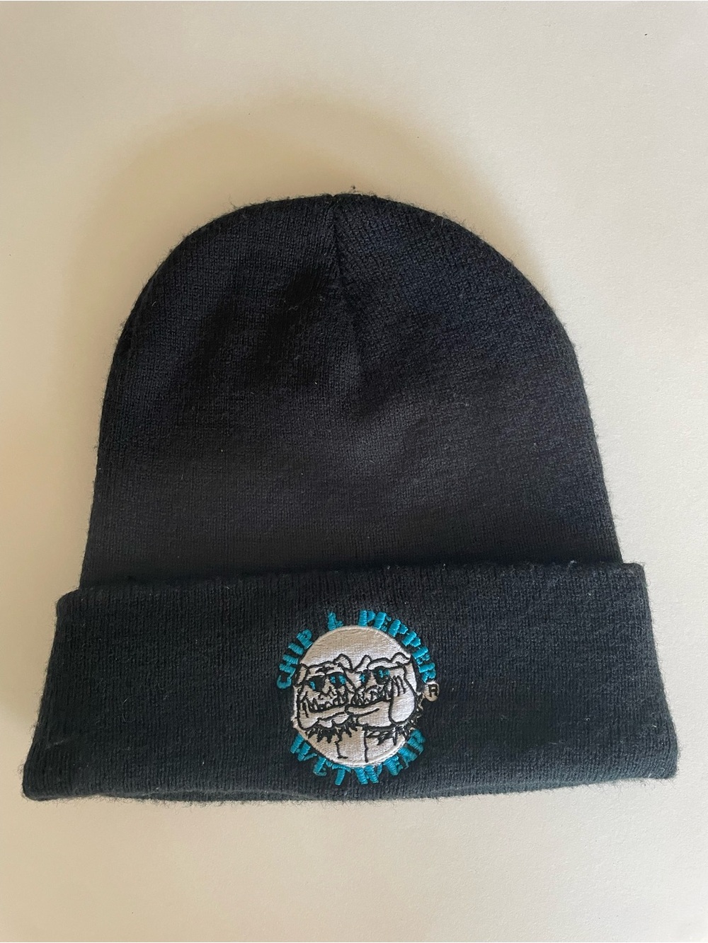 Chip & Pepper Wetwear Embroidered Logo Knit Beanie Hat Toque Unisex